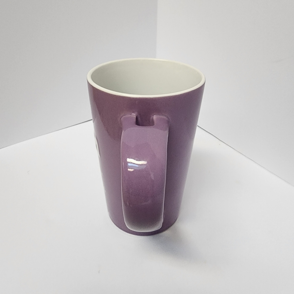Keep Calm and Carry On Purple Ceramic Mug - Picture 2 of 6